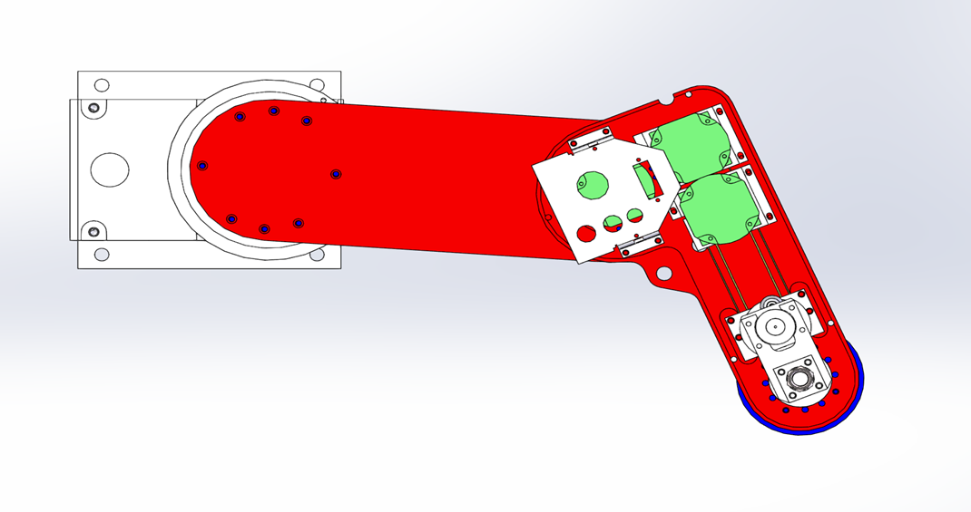 四轴操纵器机械臂3D数模图纸 x_t格式